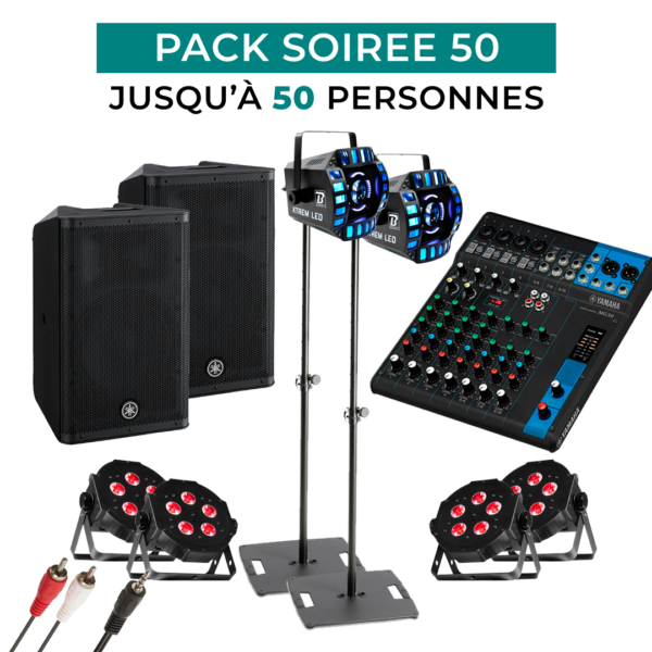 Pack soirée 50 personnes